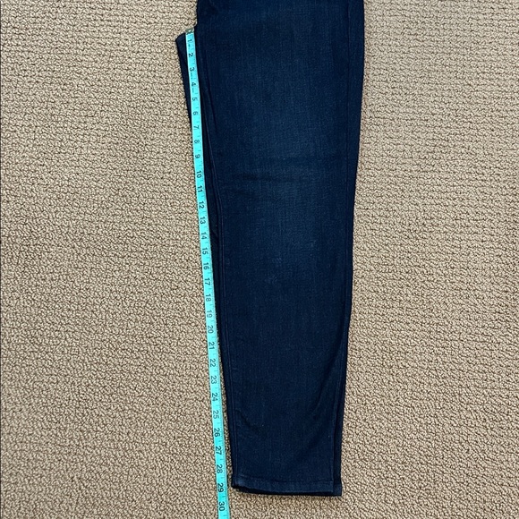 NEW Eileen Fisher Organic Cotton High Rise Denim Jeggings sz Large Utility Blue - Picture 12 of 13